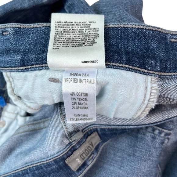 Agolde Women’s  Sophie Medium Wash Distressed Jean Size 30 - Picture 11 of 11